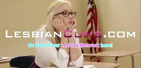  Horny Lesbian Schoolgirl Anal Strapon Threesome ➨ LesbianCUMS.com